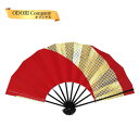 舞扇子 日本舞踊 扇子 舞踊 踊り用 よさこい 金 疋田 鹿の子 かのこ 赤 黒塗 大衆演劇 当店オリジナルブランド あですがた no.2039