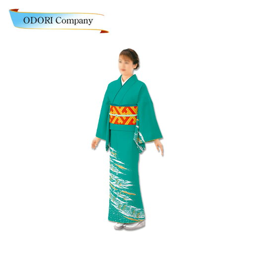 踊り 着物 きもの 優美胴抜き仕立上り洗える着物 踊り 訪問着 衣装 緑 踊り 着物 きもの 優美胴抜き仕立上り洗える着物 踊り 訪問着 衣装 緑