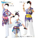 よさこい 衣装 コスチューム 華やか模様 おしゃれ はんてん レディース 女性用 上衣と帯セット 衣裳