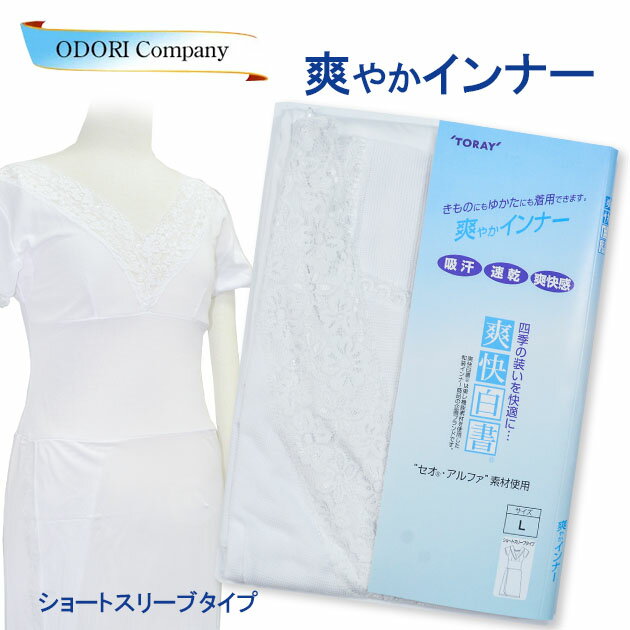 あしべ織汗取り襦袢 L 脇パット付きタイプ （送料無料） 日本製