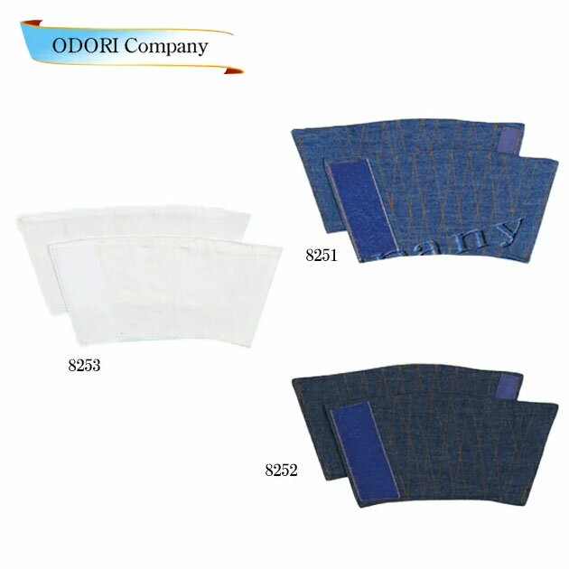 手甲 デニム地 半手甲 和太鼓 よさこい ソーラン節 ブルー ネイビー ホワイト マジックテープ