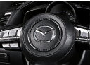 MAZDA マツダ CX-5 CX-3 CX-8 アテンザ デミオ アクセラ ホーンボタン ガーニッシュ カーボンデザイン 内装 ドレスアップ カーパーツ