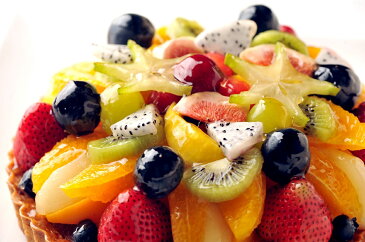 バースデーケーキ 誕生日ケーキ フルーツケーキ 記念日ケーキ ミックスフルーツタルト16cm(5号) 誕生日ケーキ用に!【バースデイケーキ】【記念日】【楽ギフ_名入れ】