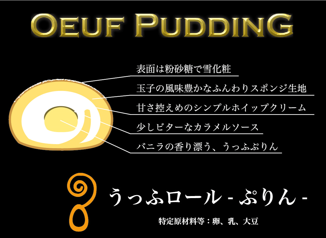 【うっふロールぷりん　1本】