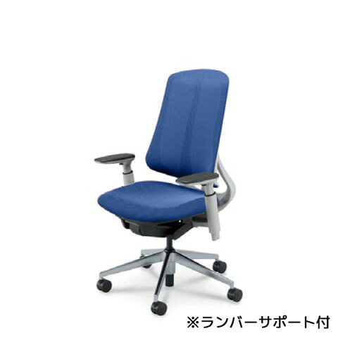 完成品 UCHIDA / Reflek リーフレク チェア / ハイバック / アジャスタブル肘 / ホワイトフレーム / ポリッシュ脚 / ランバーサポート有り / ナイロンキャスター [2]