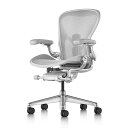 《正規店 メーカー保証対応可 梱包材回収 P5倍》Herman Miller ハーマンミラー アーロンチェア リマスタード A B C サイズ ミネラルフレーム ポリッシュドアルミニウムベース／アームパッド：ビニール／ポスチャーフィットSLフル装備／標準キャスター(BB)