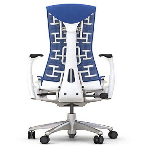 [HermanMiller] エンボディチェア（Embody Chair）シートタイプ：バランスファブリック/ポリッシュドアルミニウムベース/ホワイトカラーフレーム【家財便配送/梱包材処分費込】ハーマンミラーアーロンチェアの後継機【EGP】