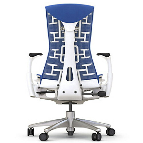 [HermanMiller] エンボディチェア（CN122AWAA-XT91BB）【シートタイプ：リズムファブリック】【チタニウムカラーベース】【ホワイトカラーフレーム】【完成品/家財便配送/梱包材処分費込】【EGP】ハーマンミラーのアーロンチェア後継機