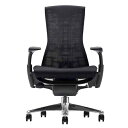 《正規店 メーカー保証対応可 梱包材回収 P5倍》Herman Miller エンボディチェア（Embody Chair） ポリッシュドアルミニウムベース／グラファイトカラーフレーム／シートカラー：ブラック（バランスファブリック）／トランスルーセントキャスター（堅床・カーペット用）