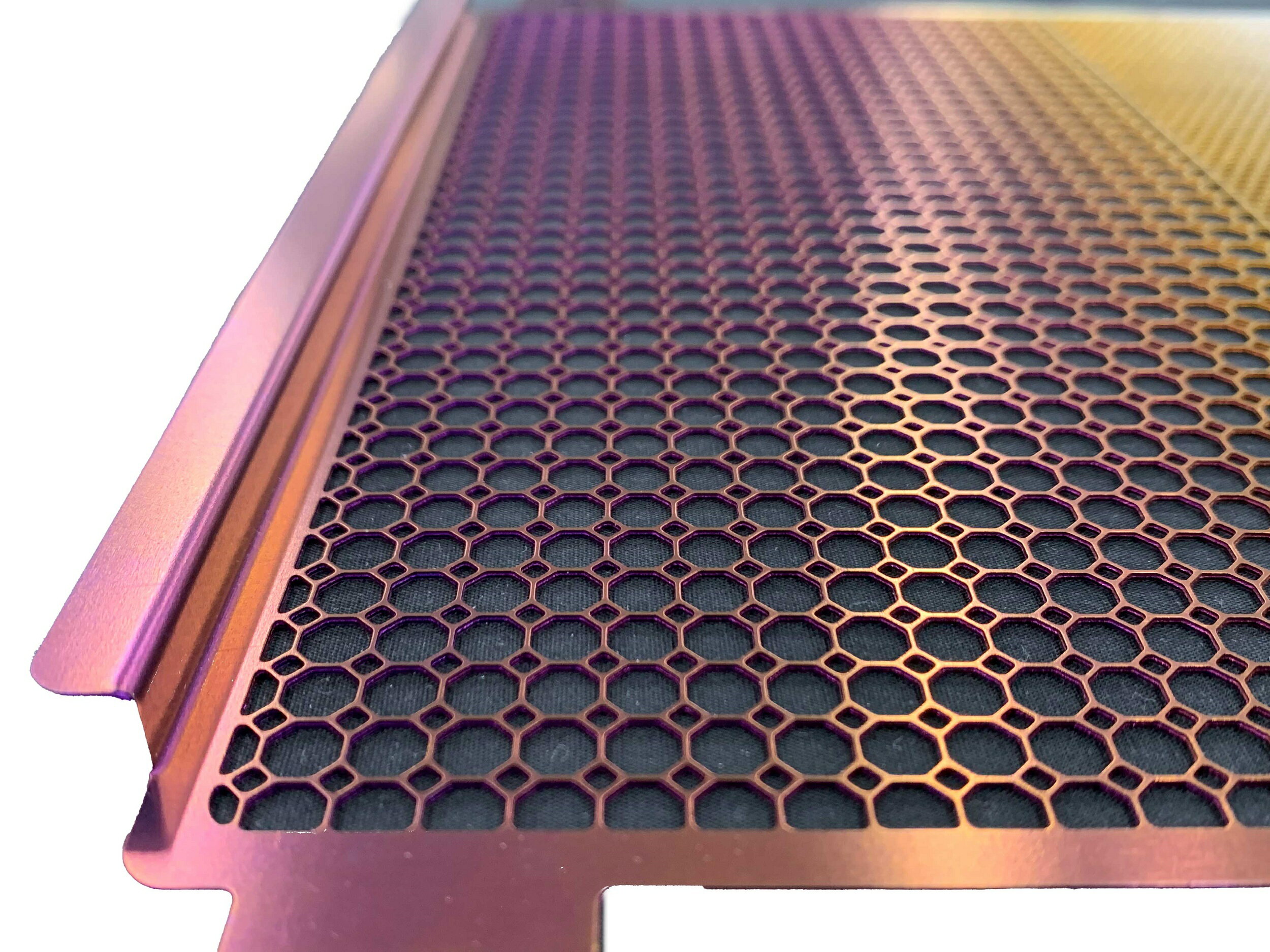 職人が作る！チタン ラジエターコアガード ピンクグラデーション【KAWASAKI '21- Z900RS/'21-Z900RS CAFÉ】