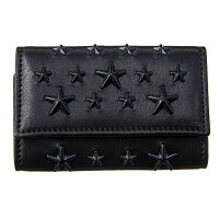 ジミーチュウ キーケース メンズ レディース ブラック JIMMY CHOO NEPTUNE ENL BLACK/BLACK ブラック 誕生日 ブランド かっこいい プレゼントにも 高級 20代 30代 40代 50代 60代 送料無料 【FTW】