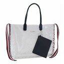 トミーヒルフィガー レディース トートバッグ AW0AW083190K4 ホワイト TOMMY HILFIGER 大きめ 誕生日 プレゼント 20代 30代 4...