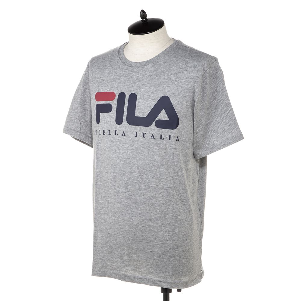 フィラ メンズ Tシャツ FILA LM913784 073 グレー 半袖 部屋着 ブランド ルームウェア 誕生日 プレゼント 20代 30代 40代 50代 60代