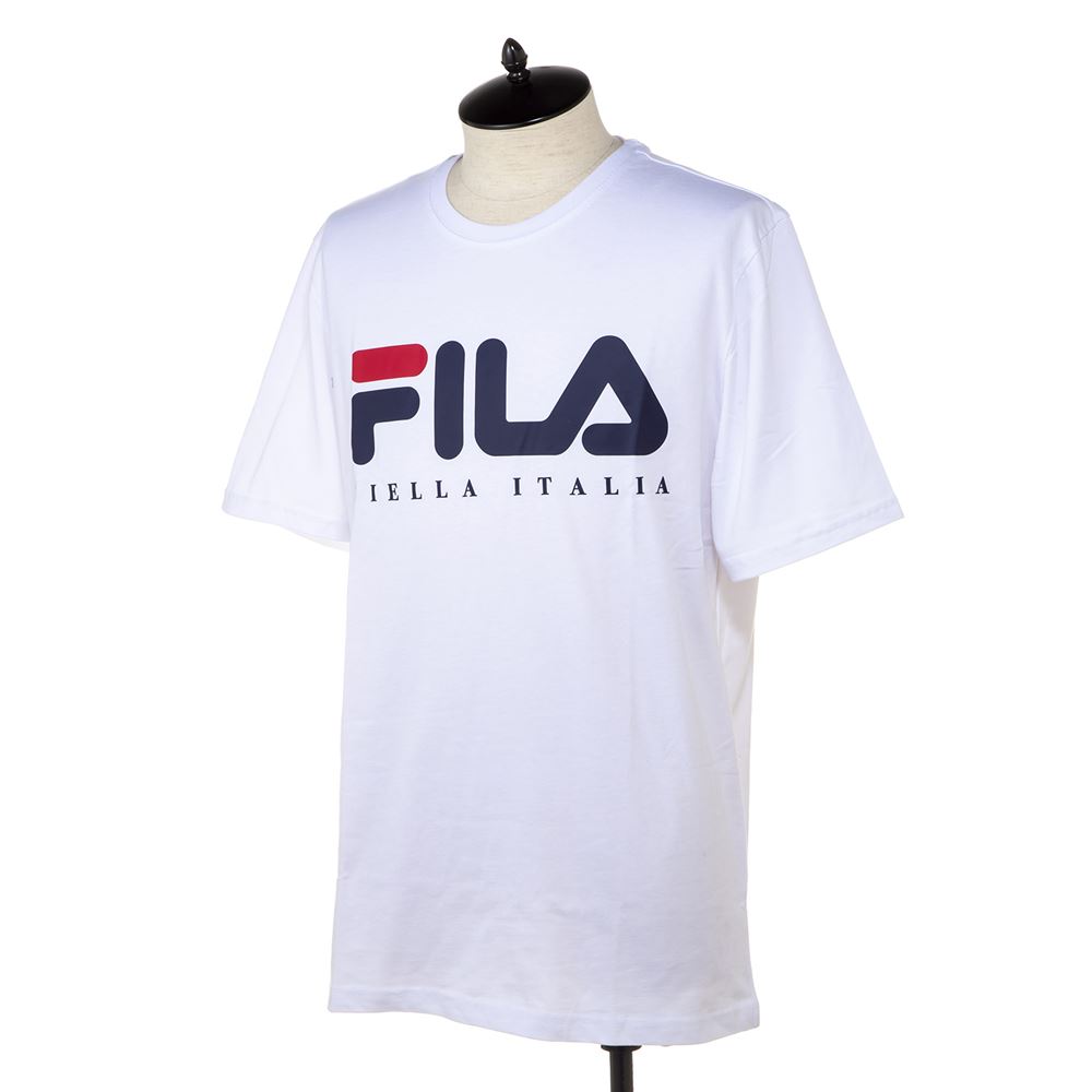 フィラ ルームウェア メンズ フィラ メンズ Tシャツ FILA LM913784 100 ホワイト 半袖 部屋着 ブランド ルームウェア 誕生日 プレゼント