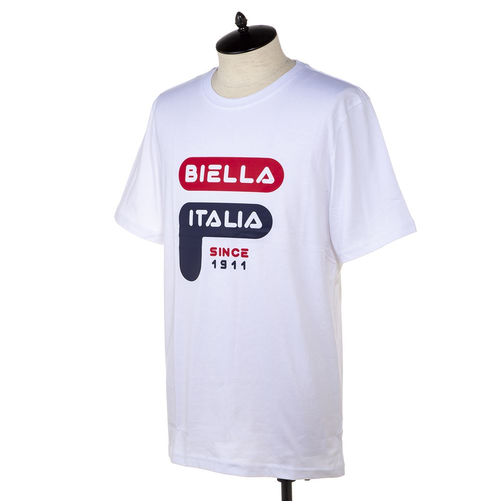 フィラ メンズ Tシャツ FILA LM913785 100 ホワイト 半袖 部屋着 ブランド ルームウェア 誕生日 プレゼント