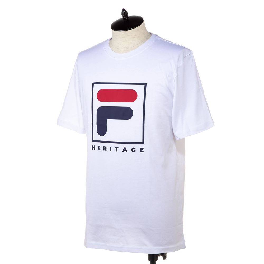 フィラ メンズ Tシャツ FILA LM913787 100 ホワイト 半袖 部屋着 ブランド ルームウェア 誕生日 プレゼント