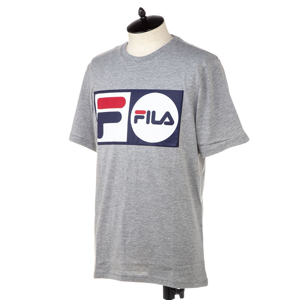 フィラ メンズ Tシャツ FILA LM913788 073 グレー 半袖 部屋着 ブランド ルームウェア 誕生日 プレゼント 20代 30代 40代 50代 60代