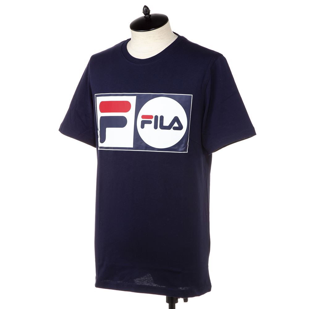 フィラ メンズ Tシャツ FILA LM913788 412 ネイビー 半袖 部屋着 ブランド ルームウェア 誕生日 プレゼント