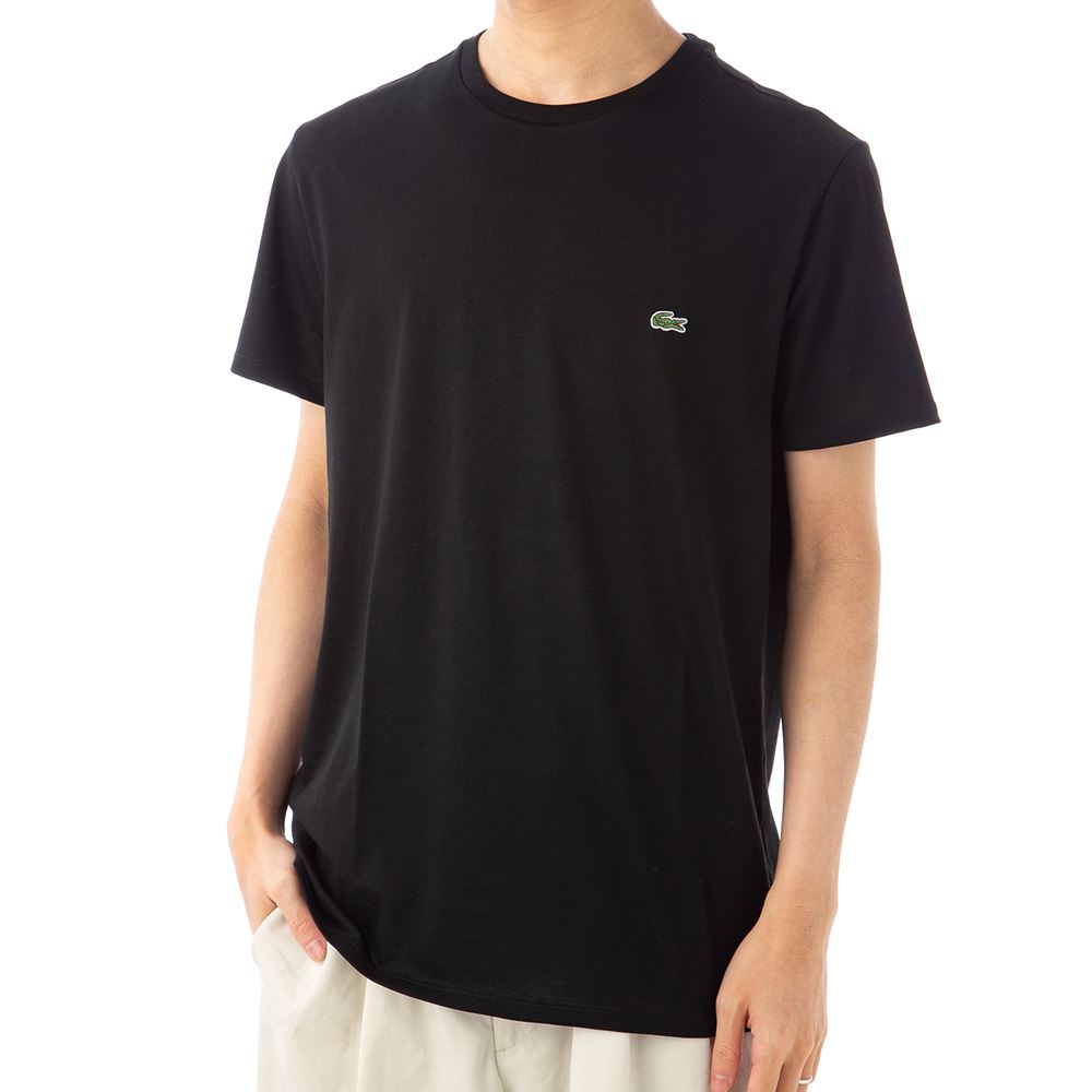 ラコステ メンズ Tシャツ LACOSTE TH6709 031 ブラック 半袖 部屋着 ブランド 誕生日 プレゼント