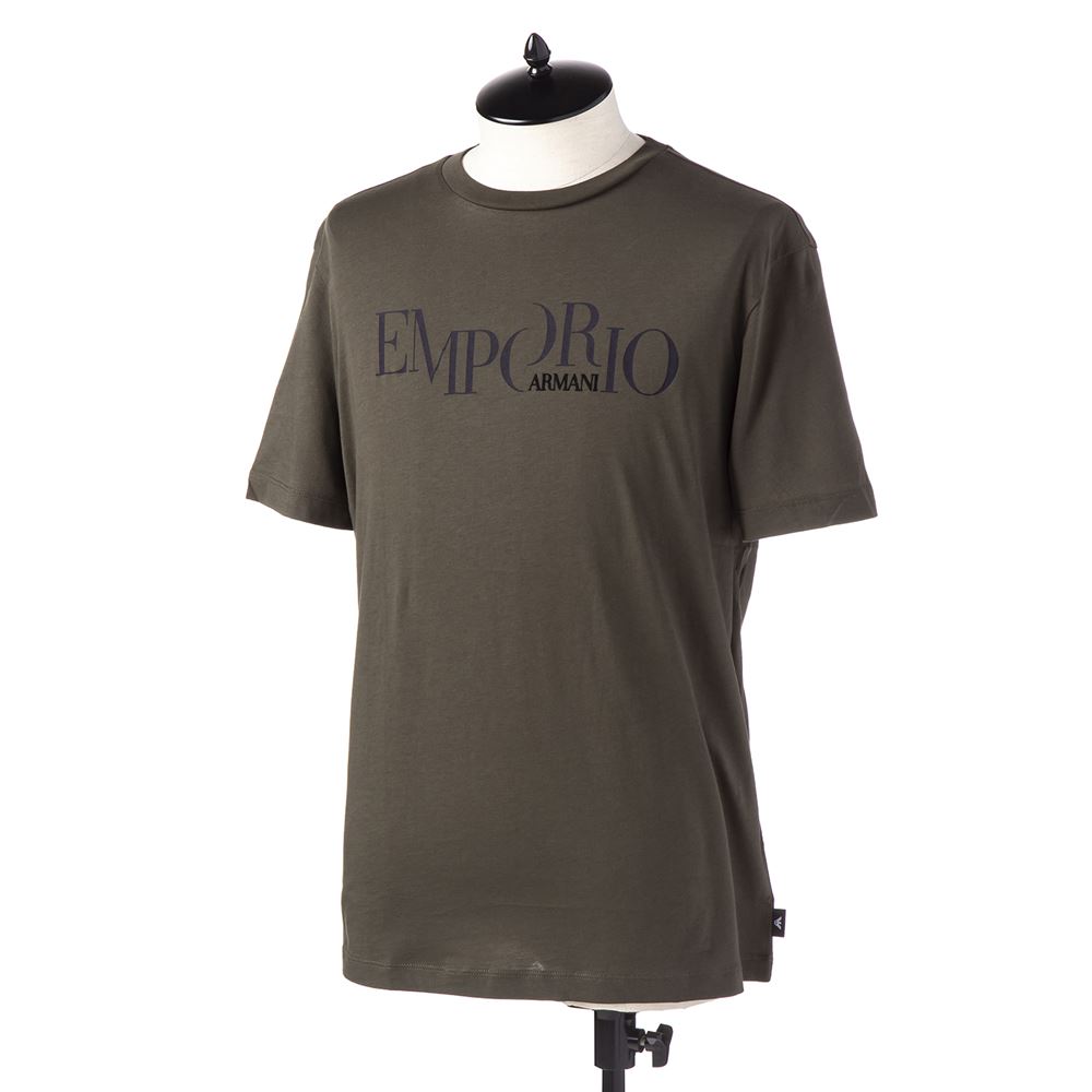 エンポリオアルマーニ メンズ Tシャツ EMPORIO ARMANI 6Z1TA6 1JPZZ 0584 カーキ 半袖 部屋着 ブランド 誕生日 プレゼント