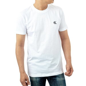 カルバンクライン Tシャツ J30J314544YAF メンズ ホワイト Calvin Klein カルバンクライン・ジーンズ スリムフィット 半袖 誕生日 プレゼント