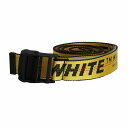 オフホワイト メンズ ベルト OMRB012R206470016000 イエロー OFF-WHITE メンズベルト ガチャベルト ファッション 誕生日 プレゼント 新品 送料無料