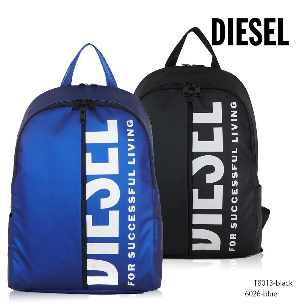 ディーゼル メンズ バックパック ブルー ブラック 黒 DIESEL X07343 P3188 T6026 T8013 誕生日 プレゼント 新品 20代 30代 40代 50代 送料無料
