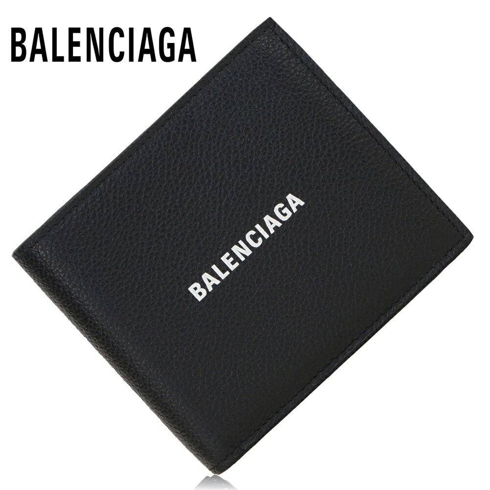 バレンシアガ バレンシアガ メンズ 二つ折り財布 BALENCIAGA 594315 1IZI3 1090 ブラック 本革 さいふ ミニウォレット プレゼント 20代 30代 40代 送料無料