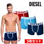 ディーゼル メンズ アンダーウェア DIESEL 00ST3V 0JKKC E4123 ネイビー/ライトブルー/レッド 下着 ブランド アンダーウェアー パンツ お祝い ギフト ショートパンツ プレゼント 【通常パッケージ】 【肌着・返交不可】 4,680円