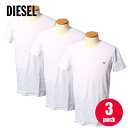 ディーゼル アンダーウェア 肌着 Tシャツ クルーネック U 00SJ5L 0WAVC 100 ホワイト メンズ カジュアル スリム 誕生日 プレゼント ギフト...