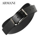 エンポリオアルマーニ メンズ ベルト EMPORIO ARMANI Y4S071 YKL1J 88001 ブラック 本革 ブランド スーツ ビジネス 誕生日 プ...