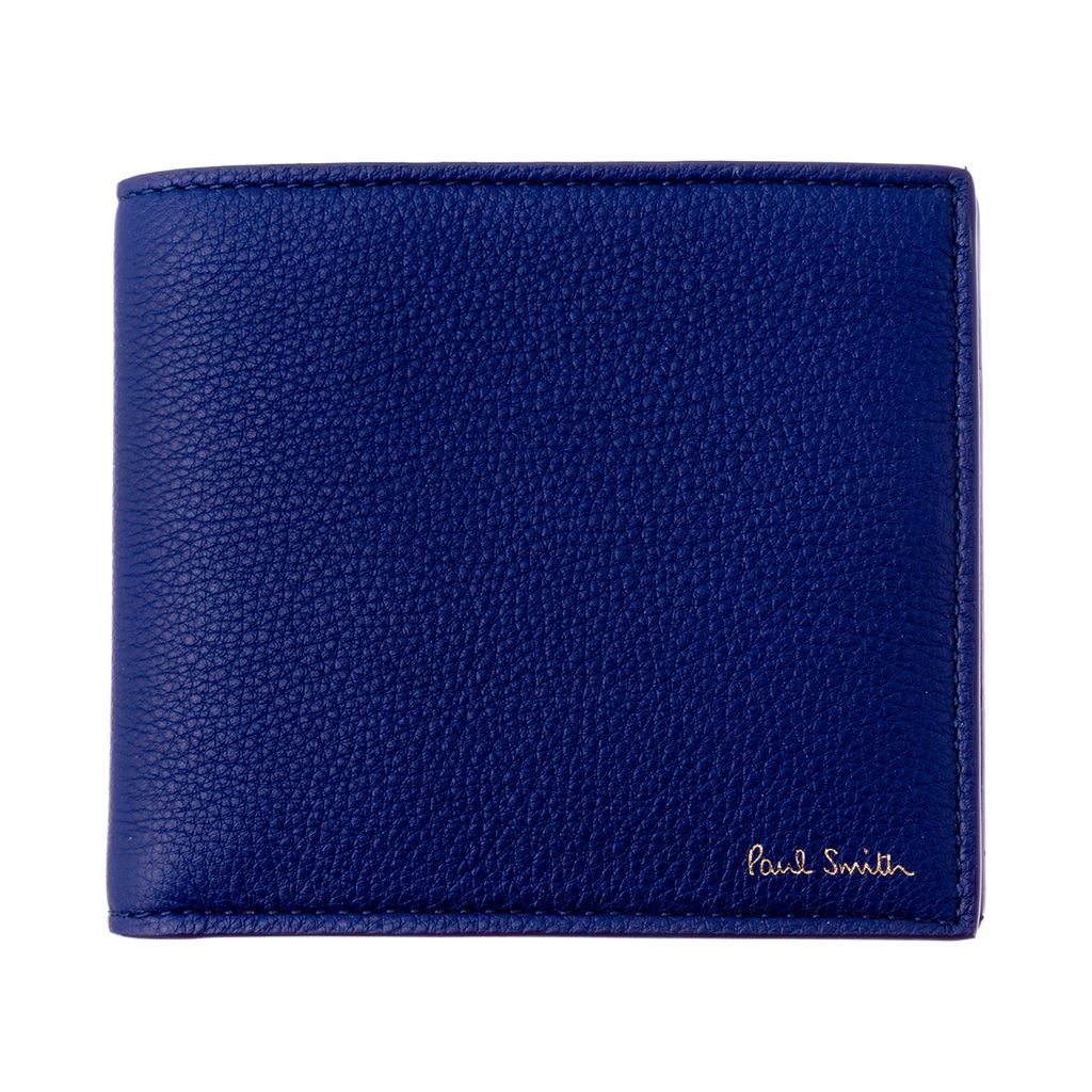 ポール・スミス 二つ折り財布（メンズ） ポールスミス Paul Smith 二つ折り財布 M1A 4833 FMULTR 46-INDIGO INDIGO ブルー 誕生日 プレゼント ギフト 送料無料