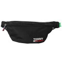 トミージーンズ TOMMY JEANS ボディバッグ メンズ ウエストバッグ ウエストポーチ AM0AM07501BDS ブラック 黒 斜め掛け トミーヒルフィガー