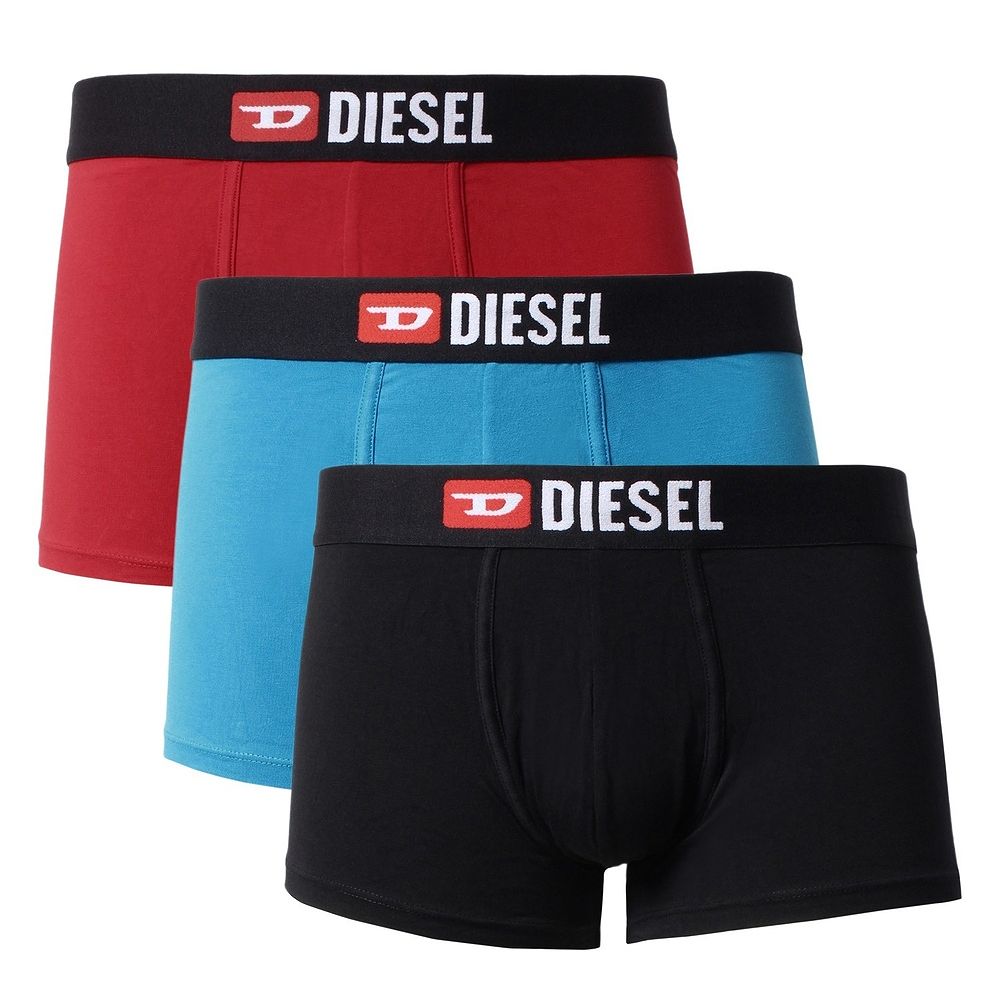 ディーゼル パンツ メンズ ディーゼル 3Pボクサーパンツ 00ST3V 0WAWD E5246 XL ブラック/ライトブルー/レッド メンズ DIESEL