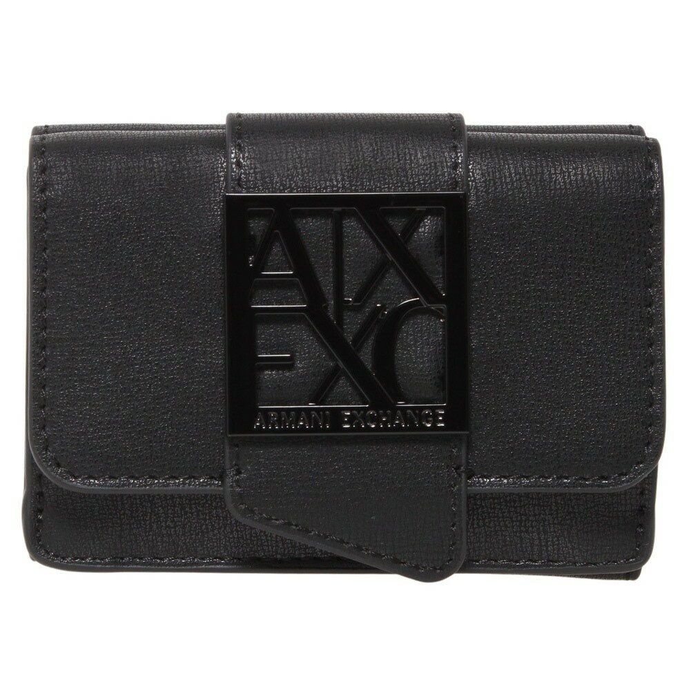 【10%OFF!SS期間中】アルマーニエクスチェンジ 三つ折り財布 948485 0A874 00020 Black レディース ARMANI EXCHANGE