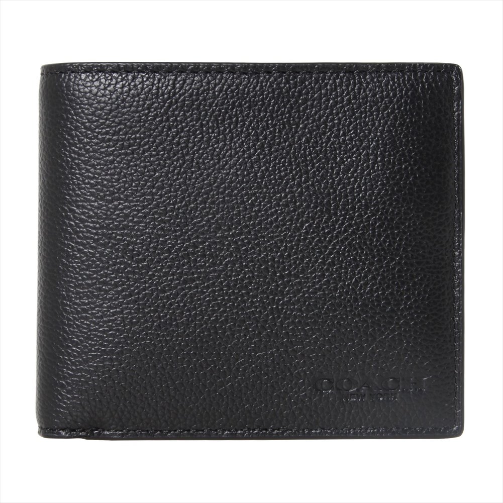 コーチ 【10%OFF!SS期間中】コーチアウトレット 二つ折り財布 75003 BLK Black COACH OUTLET