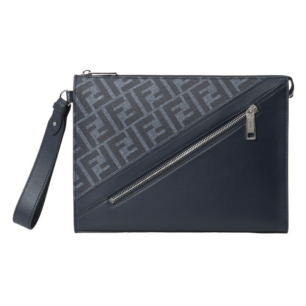 フェンディ クラッチバッグ 7VA491 ASIC F1O97 NAVY FENDI バッグ メンズ