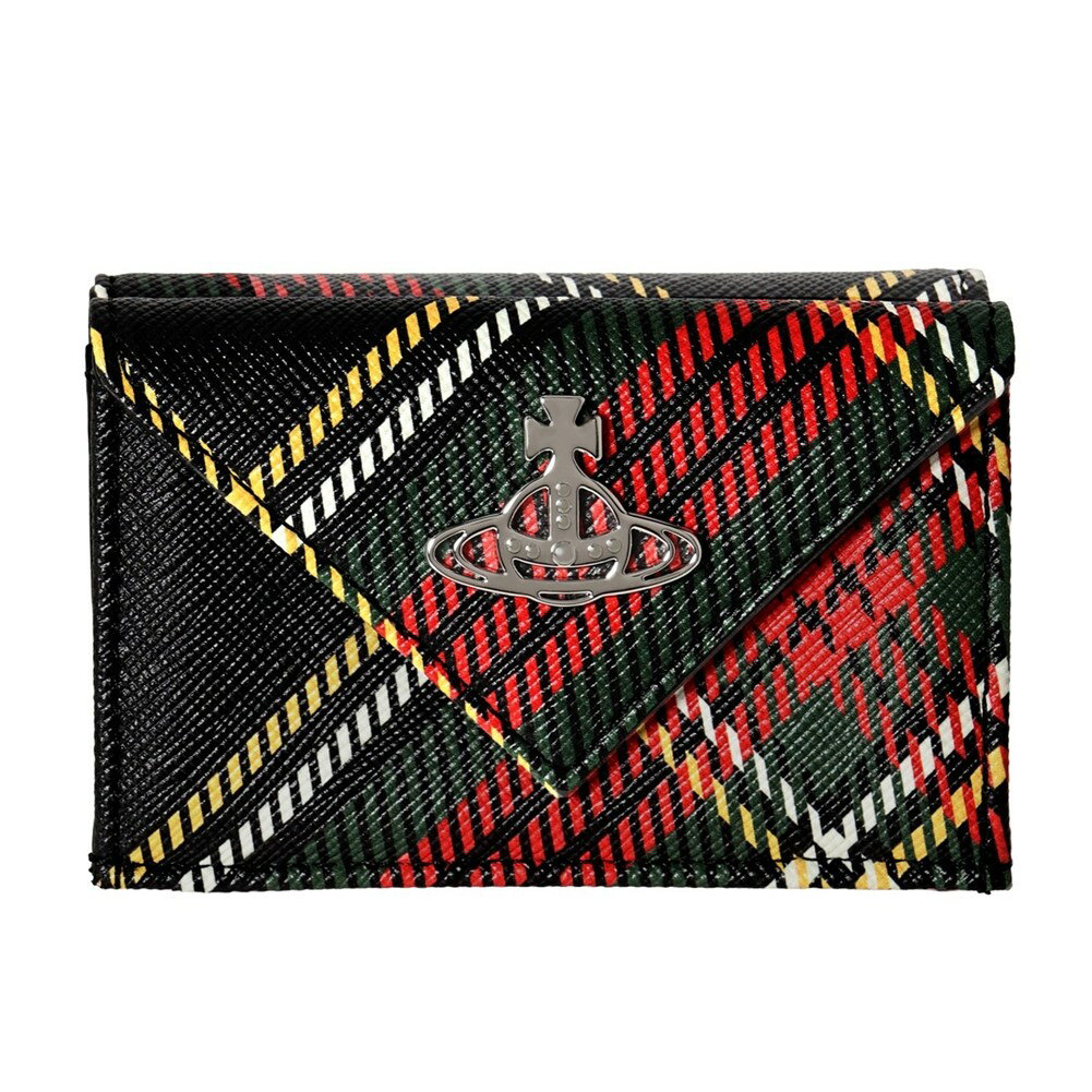 ヴィヴィアンウエストウッド 三つ折り財布 5115002FW S0022 N302 ブラックマルチ Vivienne Westwood