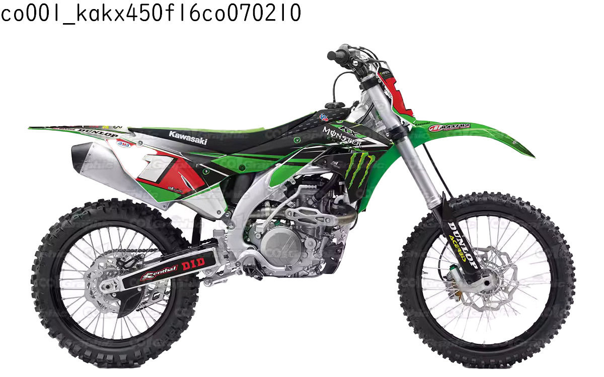 カワサキ KAWASAKI KX450F 適合 オリジナル ステッカー デカール 2016 2017 2018 バイク用 オフロードバイク