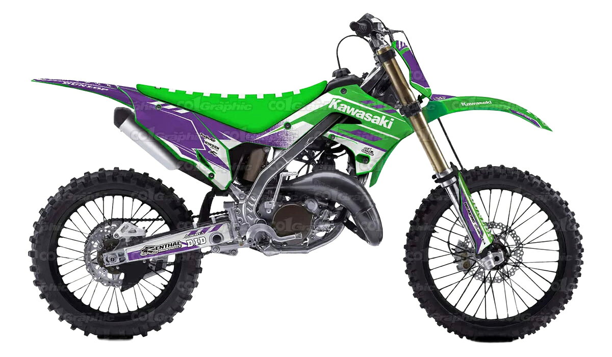 カワサキ KAWASAKI KX125 KX250 Polisport Restyled リスタイル 適合 2003 2004 2005 2006 2007 2008 グラフィックデカールキット ステッカー デカール バイク用 オフロードバイク
