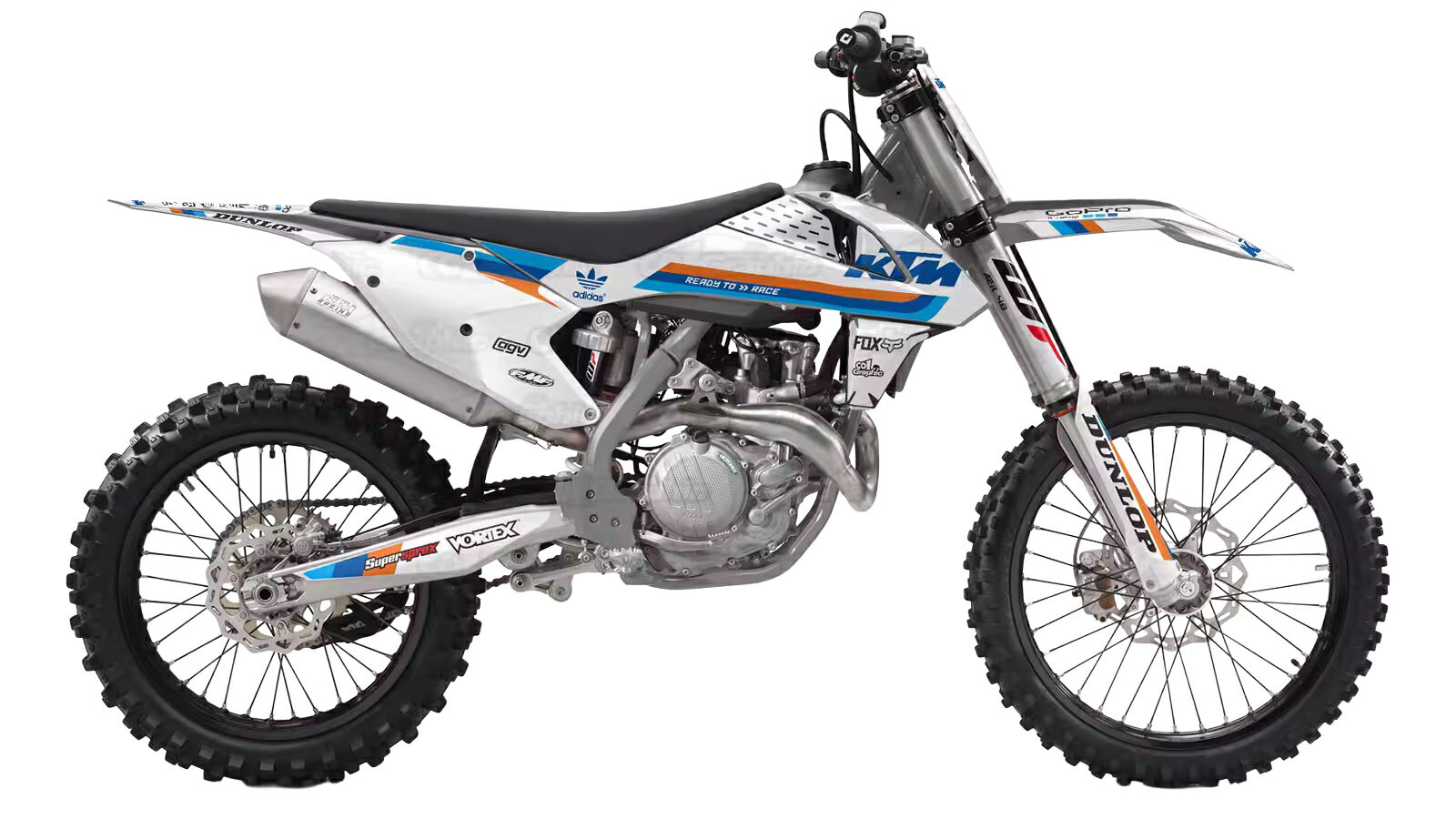 KTM EXC EXCF XCW XCFW 適合 オリジナル ステッカー デカール 2017 2018 2019 バイク用 オフロードバイク 【Cグループ】