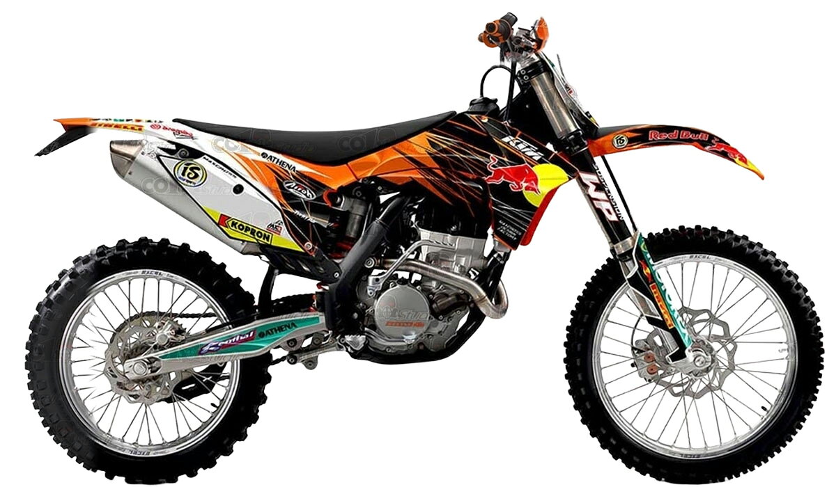 KTM EXC EXCF XCW XCFW 適合 オリジナル ステッカー デカール 2012 2013 バイク用 オフロードバイク 【Bグループ】