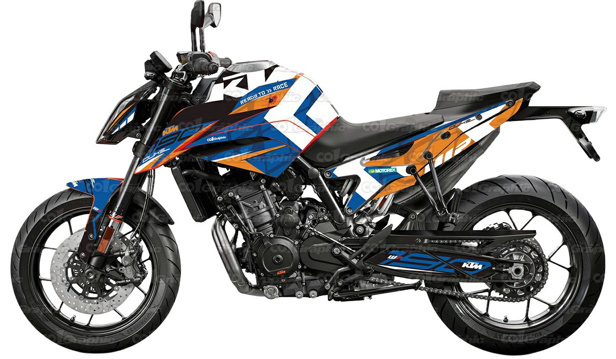 KTM DUKE 790 890 適合 オリジナル ステッカー デカール 2017 2018 2019 2020 2021 2022 2023 2024 バイク用 オンロードバイク スポーツバイク