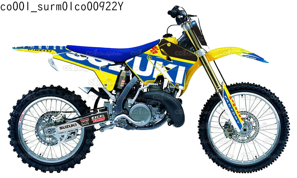 スズキ SUZUKI RM125 RM250 適合 2003 2004 2005 2006 2007 2008 グラフィックデカールキット ステッカー デカール バイク用 オフロードバイク 