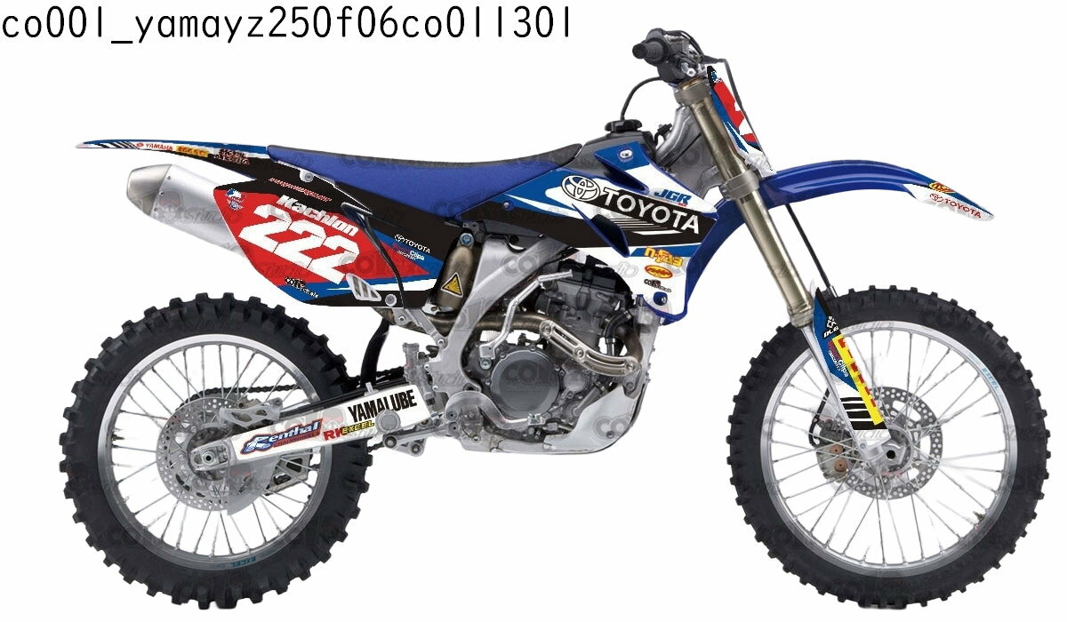 ヤマハ YAMAHA YZ250F YZ450F 適合 2009 グラフィックデカールキット ステッカー デカール バイク用 オフロードバイク 