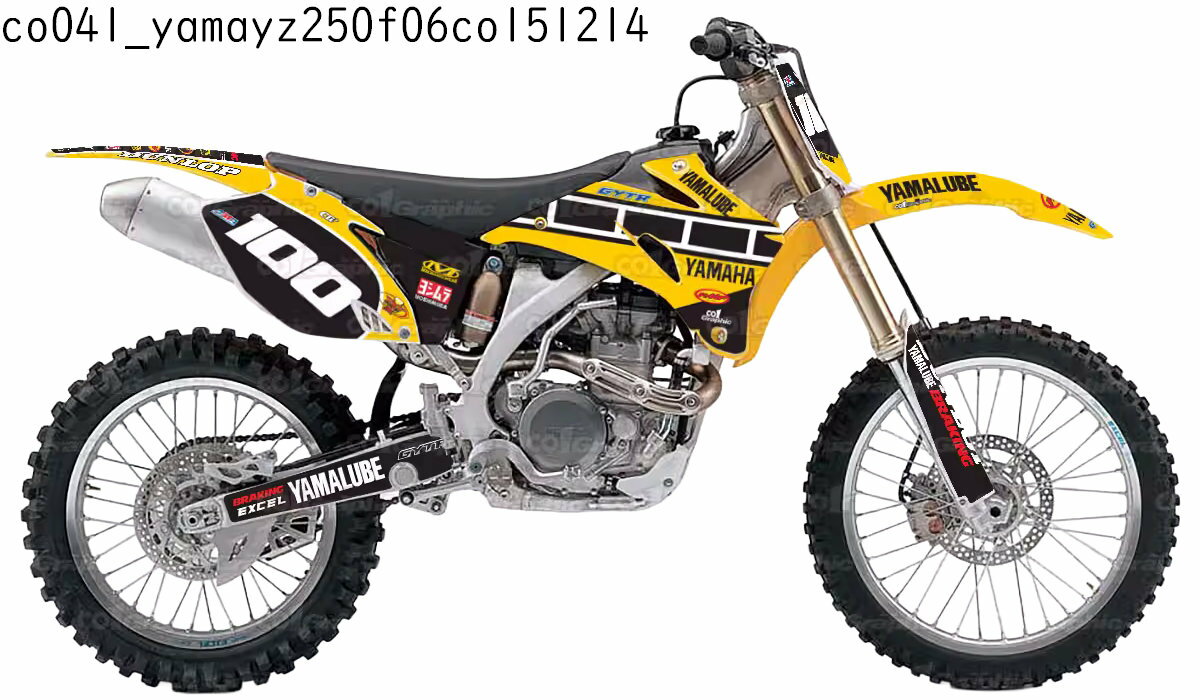 ヤマハ YAMAHA YZ250F YZ450F 適合 2009 グラフィックデカールキット ステッカー デカール バイク用 オフロードバイク 