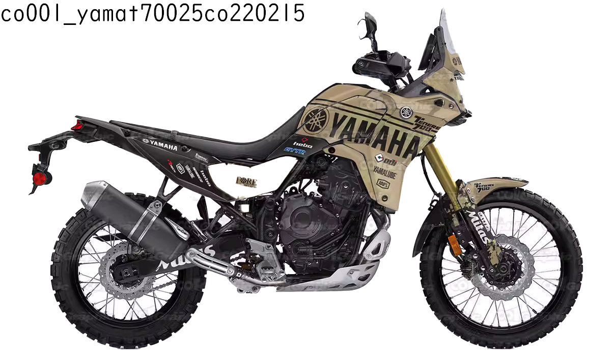 ヤマハ YAMAHA T700 Tenere700 テネレ 適合 2025 2026 グラフィックデカールキット ステッカー デカール バイク用 オフロードバイク