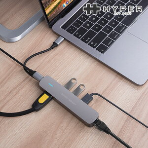 TypeCΡȥѥб¿ǽUSB-Cϥ֡HyperDrive ʥϥѡɥ饤) 6in1 USB-C HubUSB-C Hub ®Ųǽ ®ǡž 4K LAN֥ Ӥ PDǽ HDMIѴץ USB 3.0 USB-C ̵