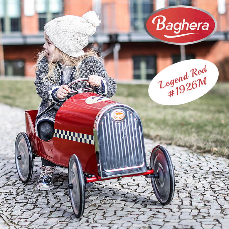 Baghera ペダルカー ライドオン Legend Red Rider #1926M レトロ KIDS バゲーラ ギフト インテリア 大型 車 カー おもちゃ お祝い 子供 大人 メタル製 KIDS キッズ 玩具 フランス 自動車 出産祝い プレゼント 送料無料