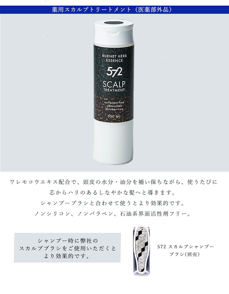 【572 SCALP SHAMPOO 薬用スカルプ トリートメント】 ゴーナナニ スカルプシャンプー メンズシャンプー 頭皮ケア ノンシリコン、ノンパラベン、石油系界面活性剤フリー 父の日 ギフト